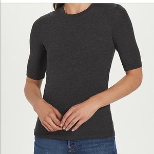 Ribbed Half Sleeve Tee